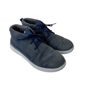 UGG Canoe Blue Suede Canoe Lace Up Boots Sz 5